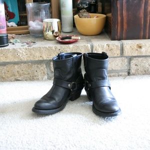 HH leather harness ankle boots
